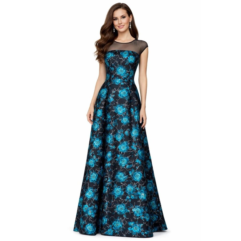 NWT Sachin & Babi Noir Barbara Gown Topaz Size 2